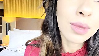 Big-Titted Brazilian Teen's Solo Webcam Show