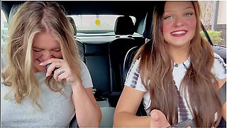 Venessas Butt & Wisconsin Tiff Use Remote Controlled Vibrator In Public Drive Thru