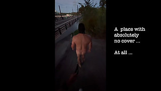 Risky Strapon Fuck Close to the Highway