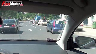 the passenger masturbates