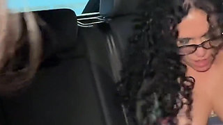 Post Gym Sweaty Sluts Car Pussy Play & Foot Sucking Session