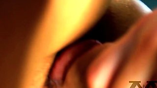 Femdom fetish babes punish dude with toy