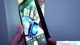 Female orgasm clip with attractive Leana Lovings from Princess Cum