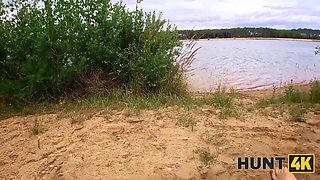 Hunt4k. she cheated on her bf for money at a public beach