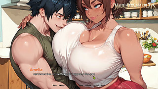 Life in Windvale (part 11) by Vol_games - Wife Fucks Her Pussy with Huge Dildo