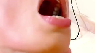 Step brother fucks skinny stepsister Justine and dude is filming it