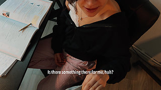 Annoying Me During Homework Until I Lost It and Let Him Fuck Me Instead