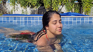 Sneeze Bikini in the Pool