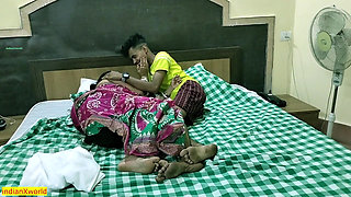Indian Bengali Hot Boudi Caught and Fucked by Teen Stepbrother!! Taboo Sex