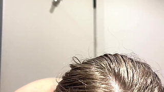 Teen with Braces Brushes Her Teeth