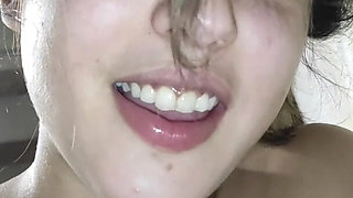 Lamenor Gets Deepthroat Fucked with Cumshot in Her Precious Mouth
