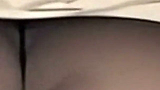 Waifu Secretary POV - Close-up Nylon Teasing & Sneaky Cunnilingus Play Warm up