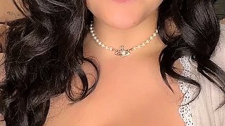 Wet tattooed raven babe Sahron with big boobs masturbates