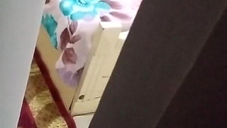 Her StepBrother Spies on Her While She Is Expressing Milk Alone Because of the Large Amount of Food