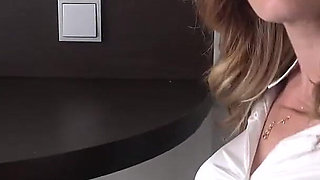 Alba in Secretary in a Tough Predicament, Hogtied and Ballgagged, After She Made an Accounting Mistake!