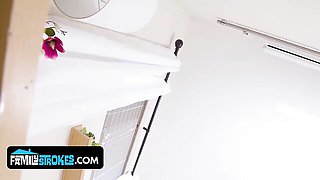 Family Strokes - brunette action