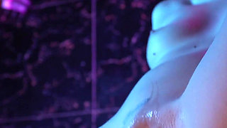 Anal Fisting and Riding Monster Dildo in the Shower
