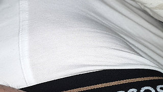 Step mom a new handjob for first time under step son underwear