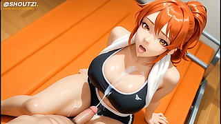 Rina the Sweaty Gym Slut Harem Girl Nelson Squat Rack Doggy Spooning Mating Press 4k120