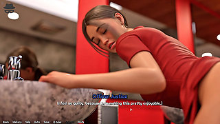 Cheating Wife Lady Officer Having Fun With Alex In Toilet