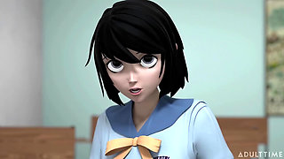 Hentai sex college episode 2 - big titty hentai milf begs for student's cum in front of the whole class!