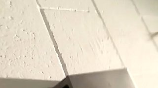 Cute amateur brunette naughty in solo jerking show on camera