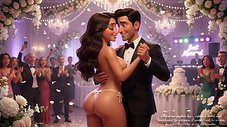 Cuckold Husband Lets All Guests Touch His Bride on All Fours at Wedding Reception (ai Generated)