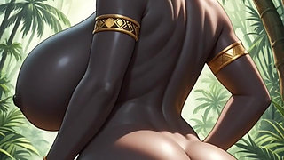 Beautiful Ebony Woman Bounce Breast (ai Animation)