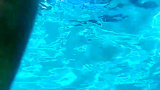 Naughty Brazilian Babe Chilling in the Pool