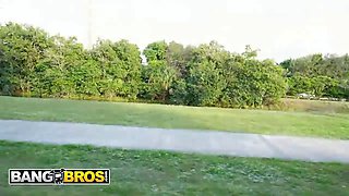 Bangbros - rei sky demonstrates her tits on the bus and gets nailed hard with her arse quivering from every thrust