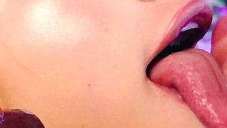 Sucking 2 Dildos