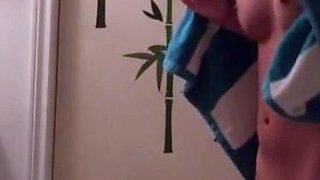 Filipina college gf Zoie wet from the shower