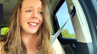 Lush Babe Has Orgasms Galore with Sex Toys in Drive-Thru