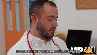 The Beautiful Bride, Nata Gold, seduced her Doctor right before her Wedding: Porn