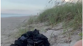 18 Year Old Likes Getting Creampies On Public Beach By Older