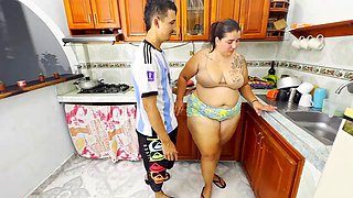 SEX IN THE KITCHEN WITH THE NEIGHBOR