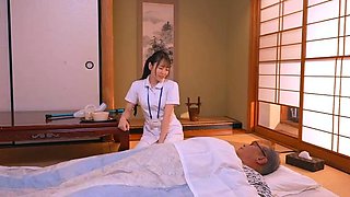 Sexy blonde Dara takes an old fat cock down her young throat