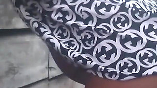 Rubbing Fingering My Wet Hairy Pussy Outdoors in Sexy Dress Squirting Cumming Hard