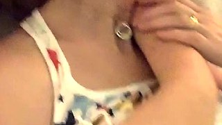 Big boobs horny babe toys her sweet wet hole on cam