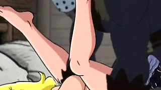 Student Girl Enjoys Sex in an Camp. Cartoon Horror Parody