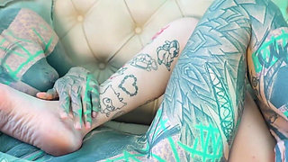 Alt Babes with Pierced Pussies Strap on Anal Fuck