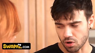 Mylfs step-mothers train their innocent virgin step-sons all about sex - swappz