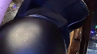 Leather Pants & Fat Cigar Anal Tease - Smoking, Pussy Show & Deep Masturbation