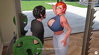 18yo Big Tits Redhead Stepsister Teen Face Fuck and Cum in Mouth with Huge Cock Stepbrother - Mansion Days - 3D Taboo Game