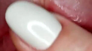 She Caresses His Frenulum and He Quickly Cums