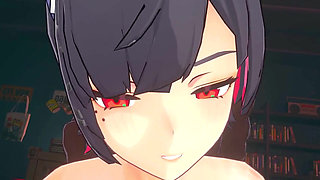 Zenless Zone Zero - Ellen JOE Gets Pounded in Every Hole by Wise and a Big Black Man - 3D Hentai Animation