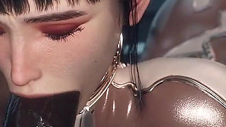 Nympho Slut Takes Intense Double Penetration From Two Monster Black Cocks