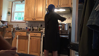 My Best Freinds Wife Almost Caught Me Masturbating !!!