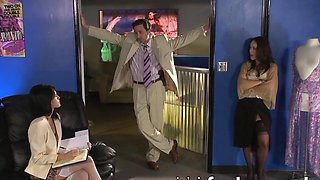 Horny girlassociates got bare for a sizzling hot boning - extreme gonzo porn!