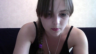 Claire Showing off on Webcam